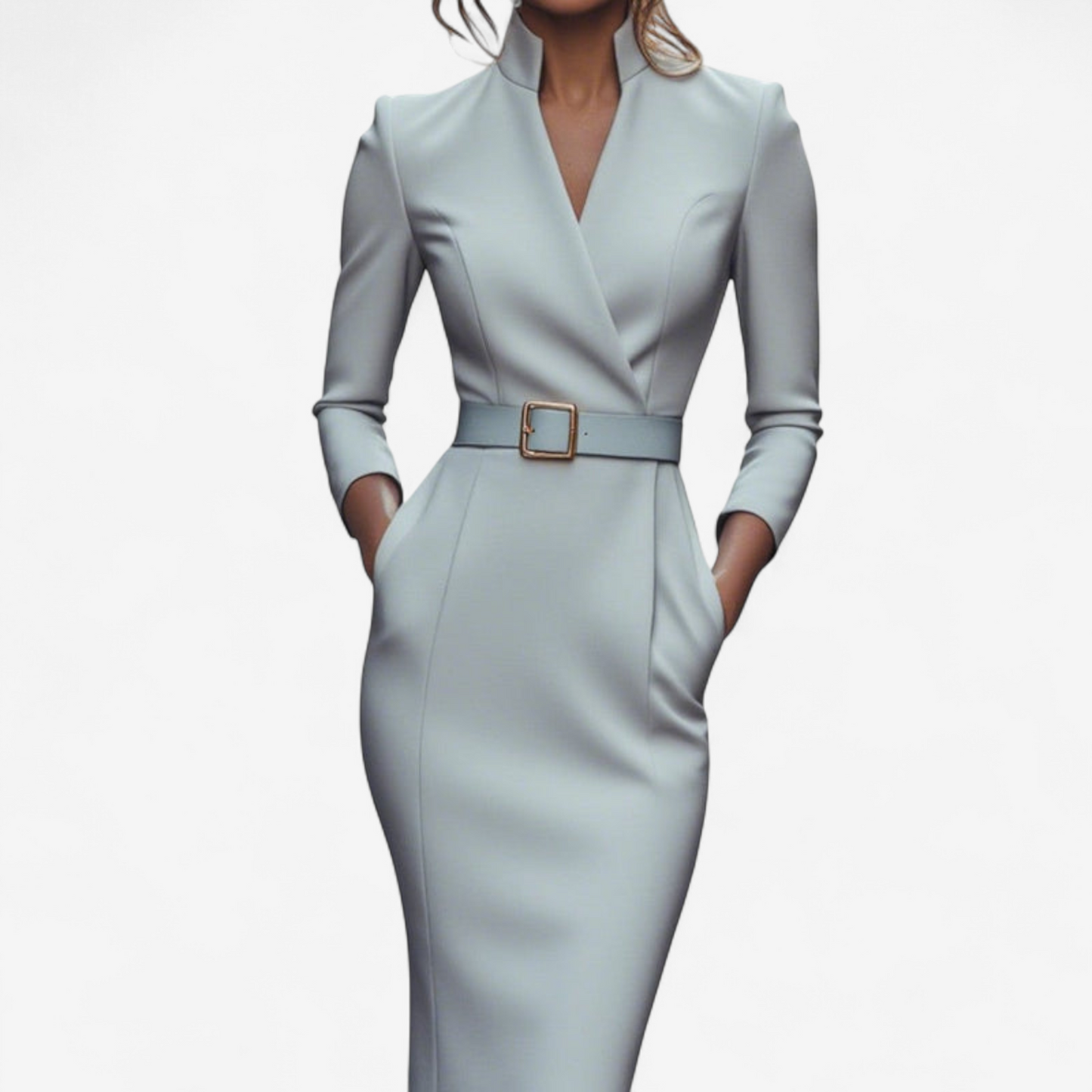 Madyx™ Élégante robe avec ceinture