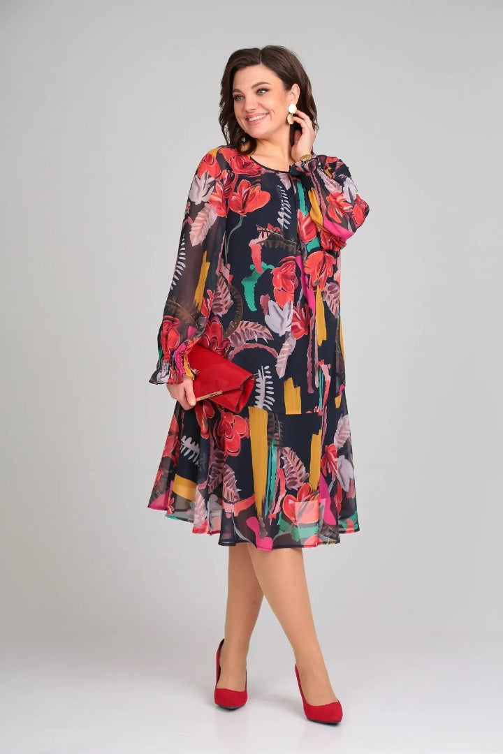 Robe Florinda™ Élégante à Fleurs