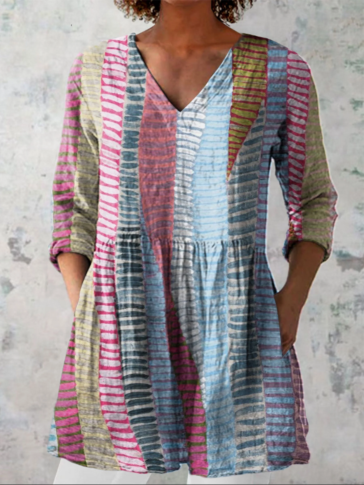 Anais | Blouse Longue avec Décolleté en V