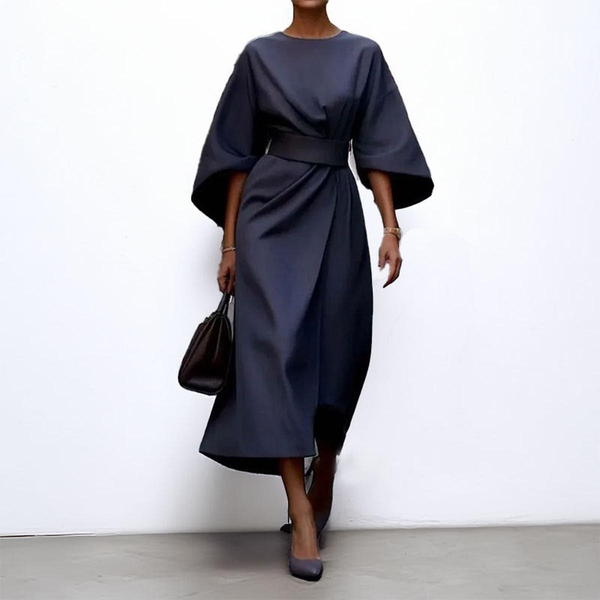 KATARZYNA | ROBE MAXI AVEC MANCHES KIMONO