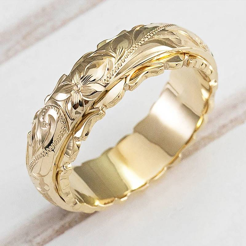 Bague fleur dorée vintage PAMELA™