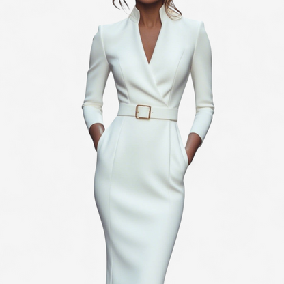 Madyx™ Élégante robe avec ceinture