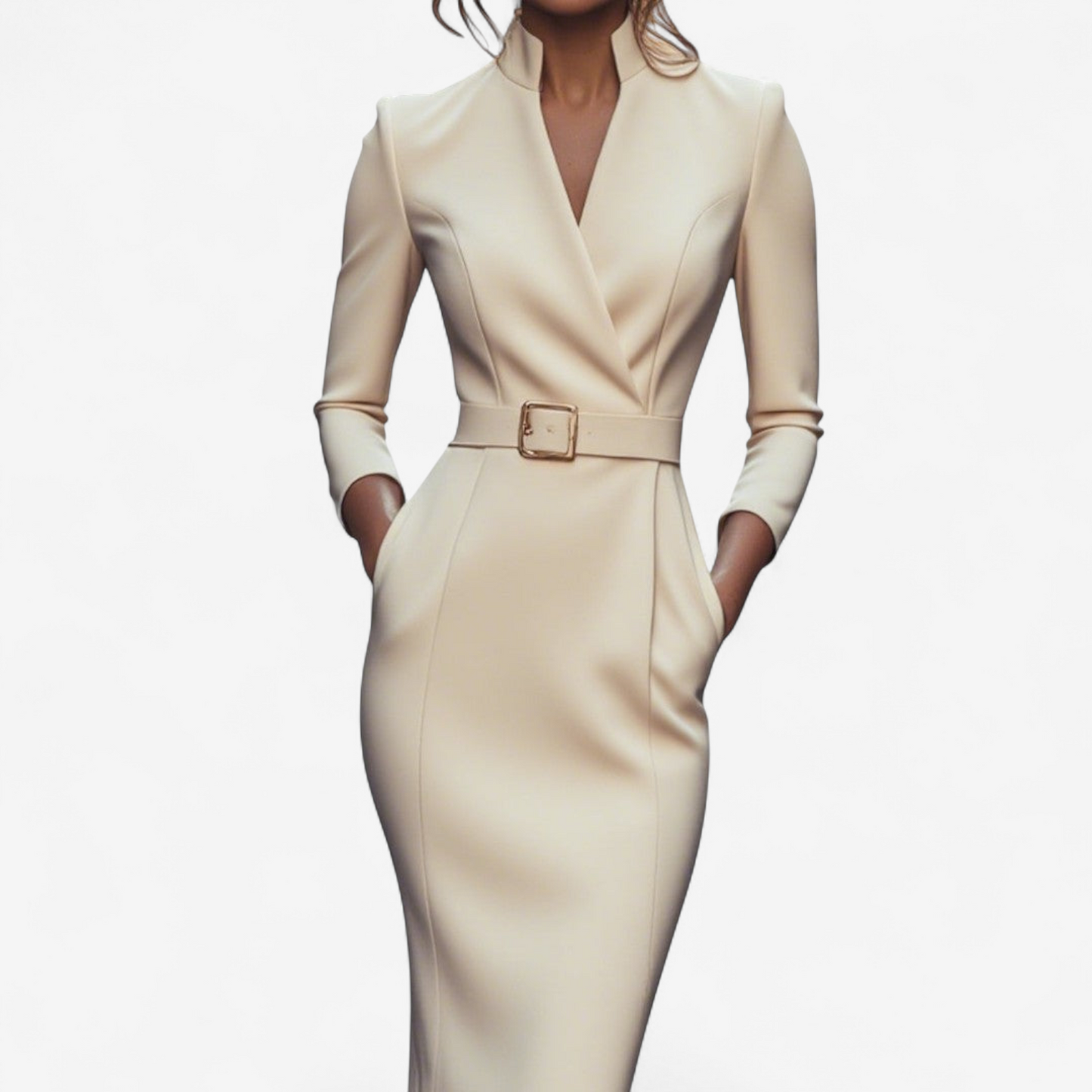 Madyx™ Élégante robe avec ceinture