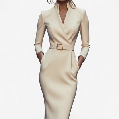 Madyx™ Élégante robe avec ceinture