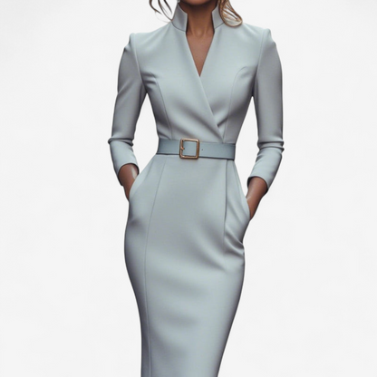 Madyx™ Élégante robe avec ceinture