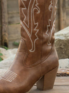Vera | Brown Western Boots