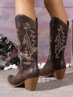 Vera | Brown Western Boots