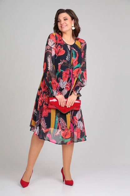 Robe Florinda™ Élégante à Fleurs