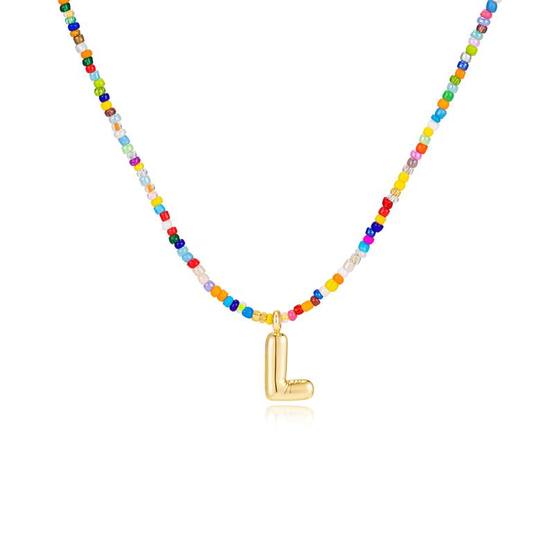 MACY™ - Collier Lettres Bulle Colorées