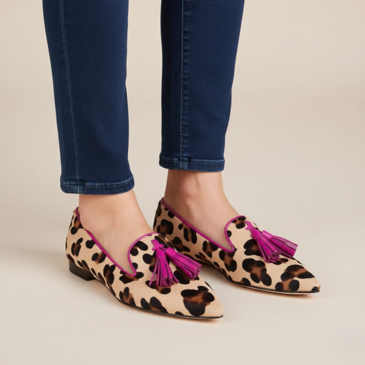 Leopard Print Women's Loafers