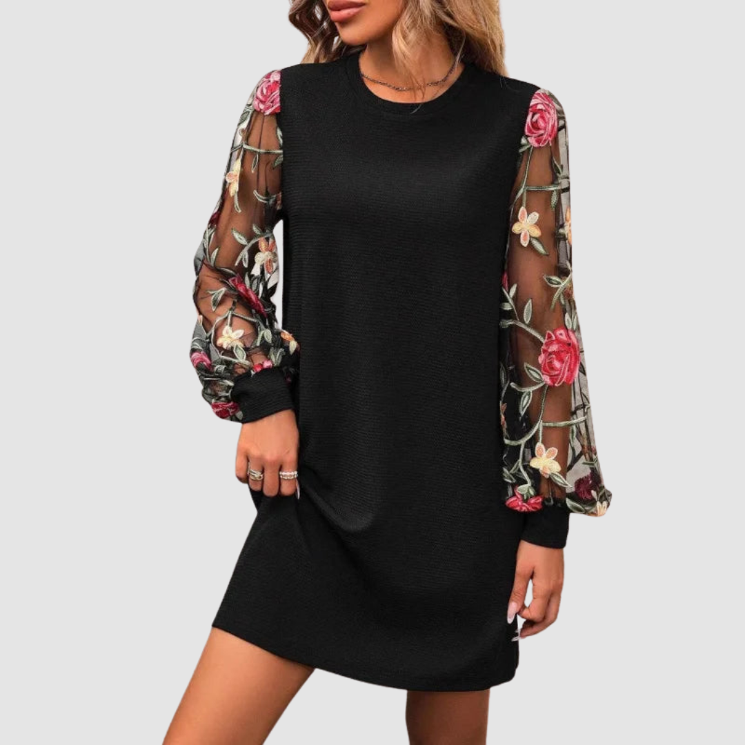 Robe en Dentelle à Manches Longues Shara™