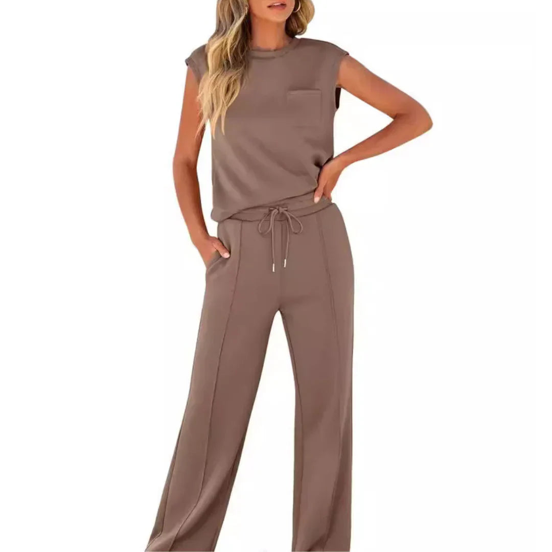 Amanda™ | Ensemble Deux Pièces Décontracté Lounge