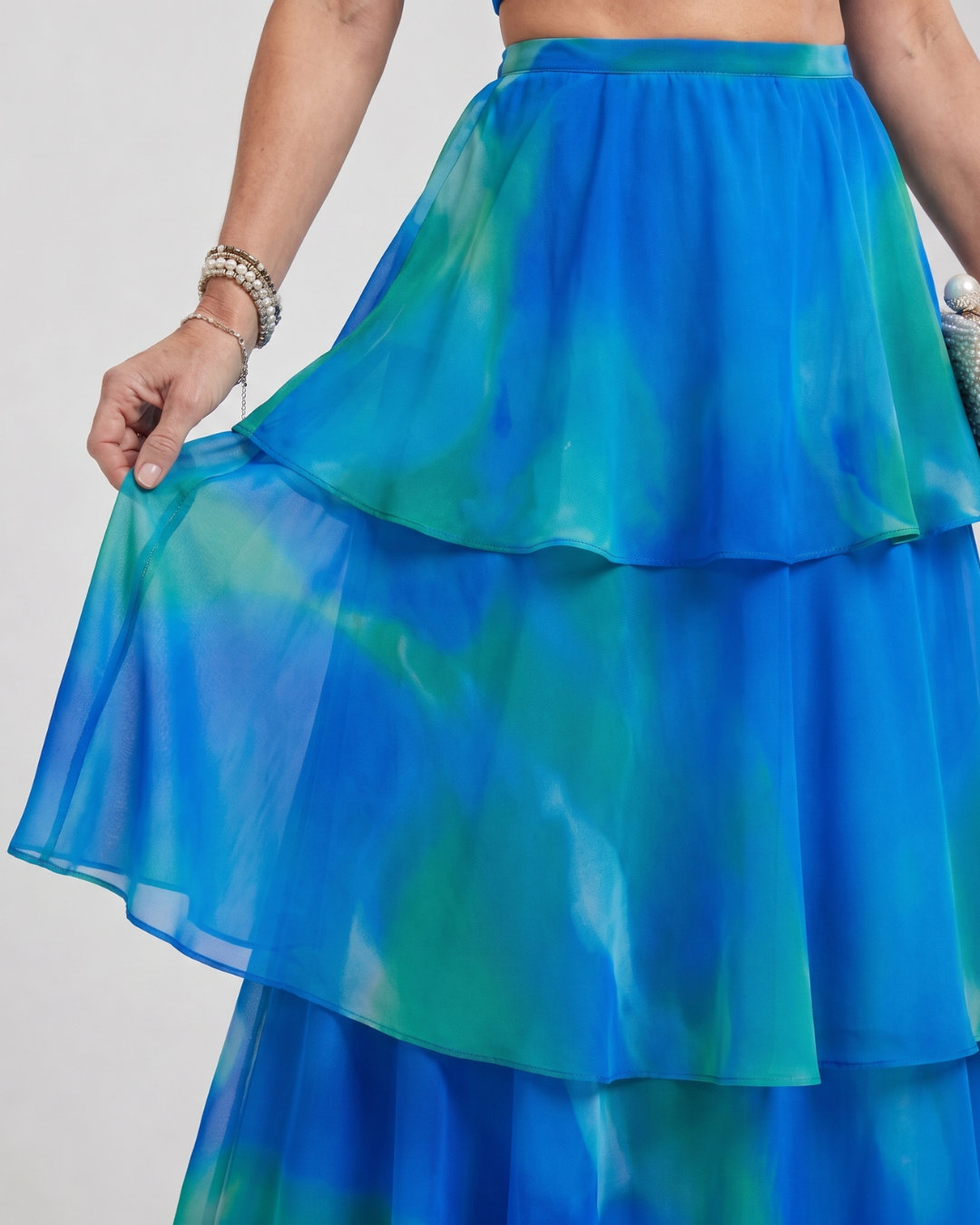 Mique | Robe maxi à découpes florales naturelles en halter