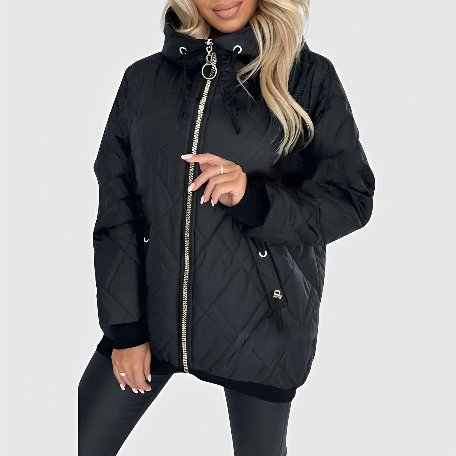 Lucia | Quilted Zip Jacket