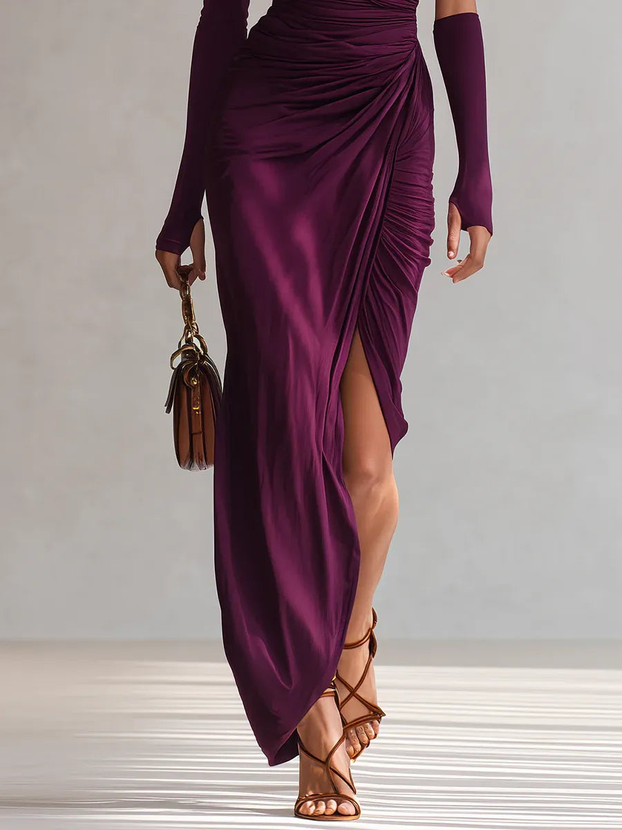 Rhianna™ Robe Maxi Élégante + Manches
