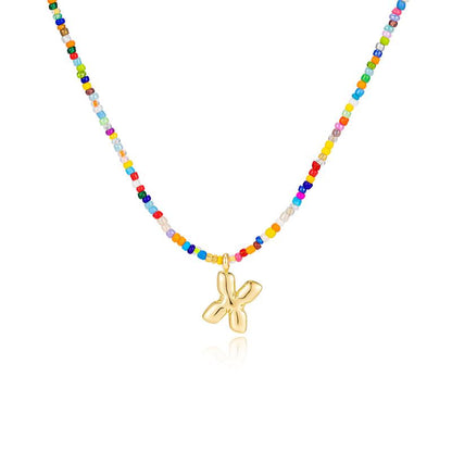 MACY™ - Collier Lettres Bulle Colorées