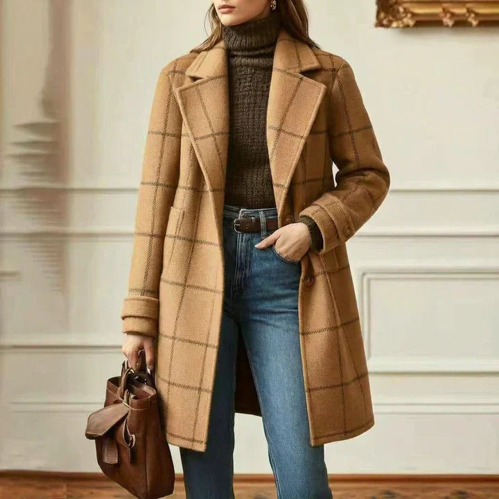 Catherine | Classic Plaid Winter Coat