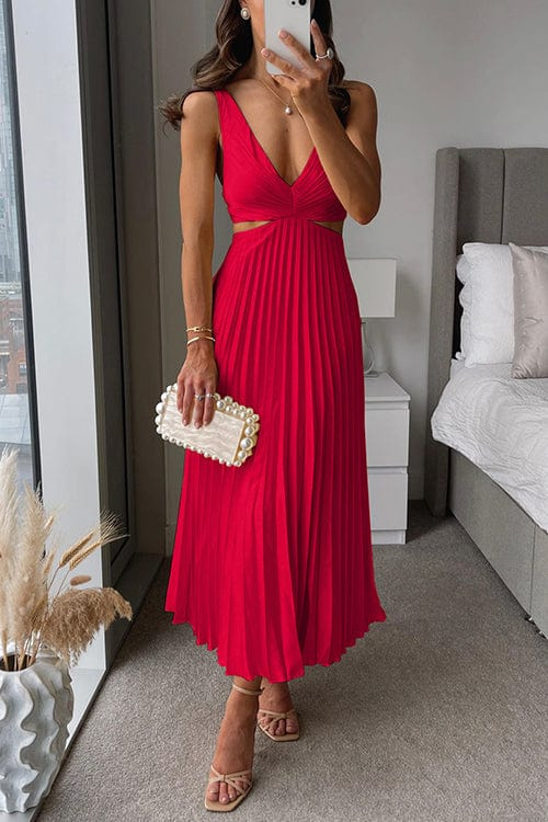 Sabine | Robe plissée à la coupe ajustée