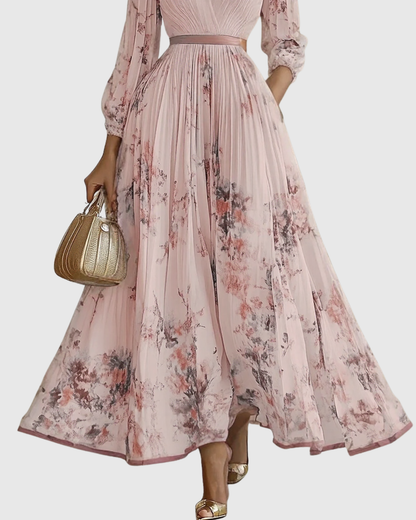 Rowella | Robe longue plissée élégante