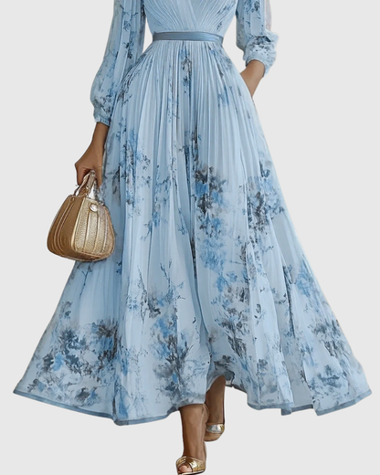 Rowella | Robe longue plissée élégante