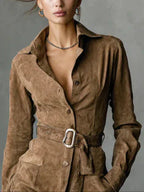 Marcelline | Belted Shirt Dress