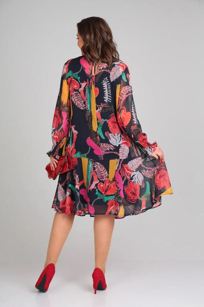 Robe Florinda™ Élégante à Fleurs