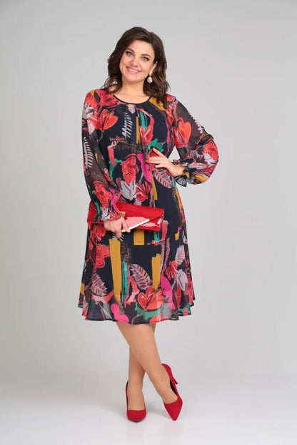 Robe Florinda™ Élégante à Fleurs