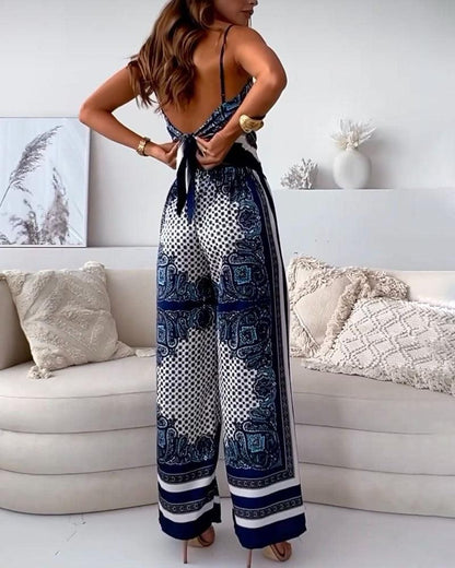 Helen | Ensemble de vêtements à la mode avec débardeur et pantalon prêt pour les vacances