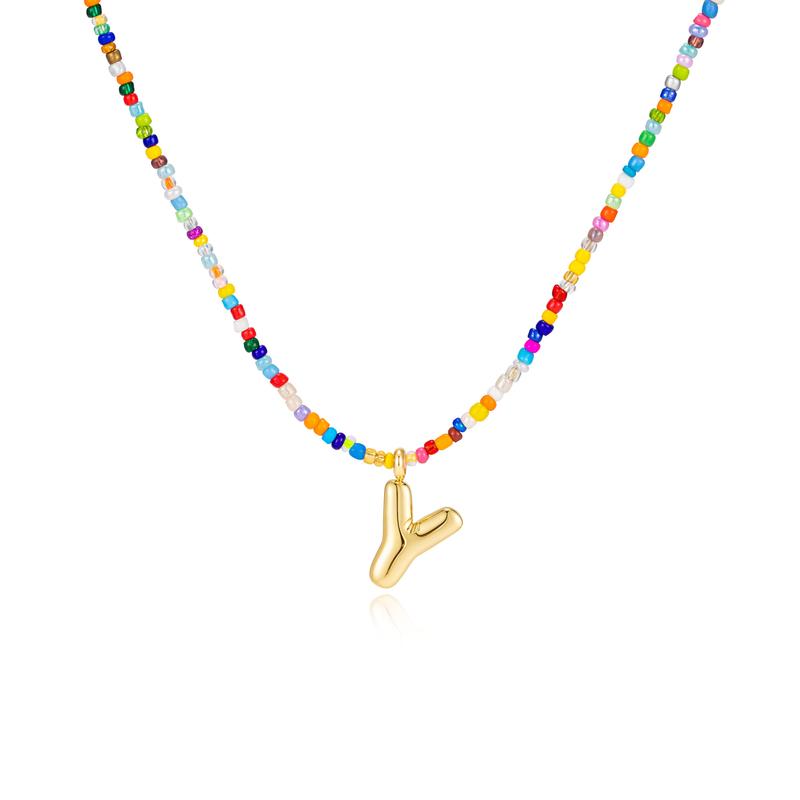 MACY™ - Collier Lettres Bulle Colorées