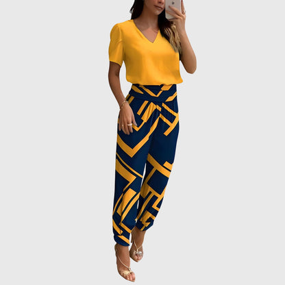 Jennifer™ | Ensemble de blouse et pantalon tendance