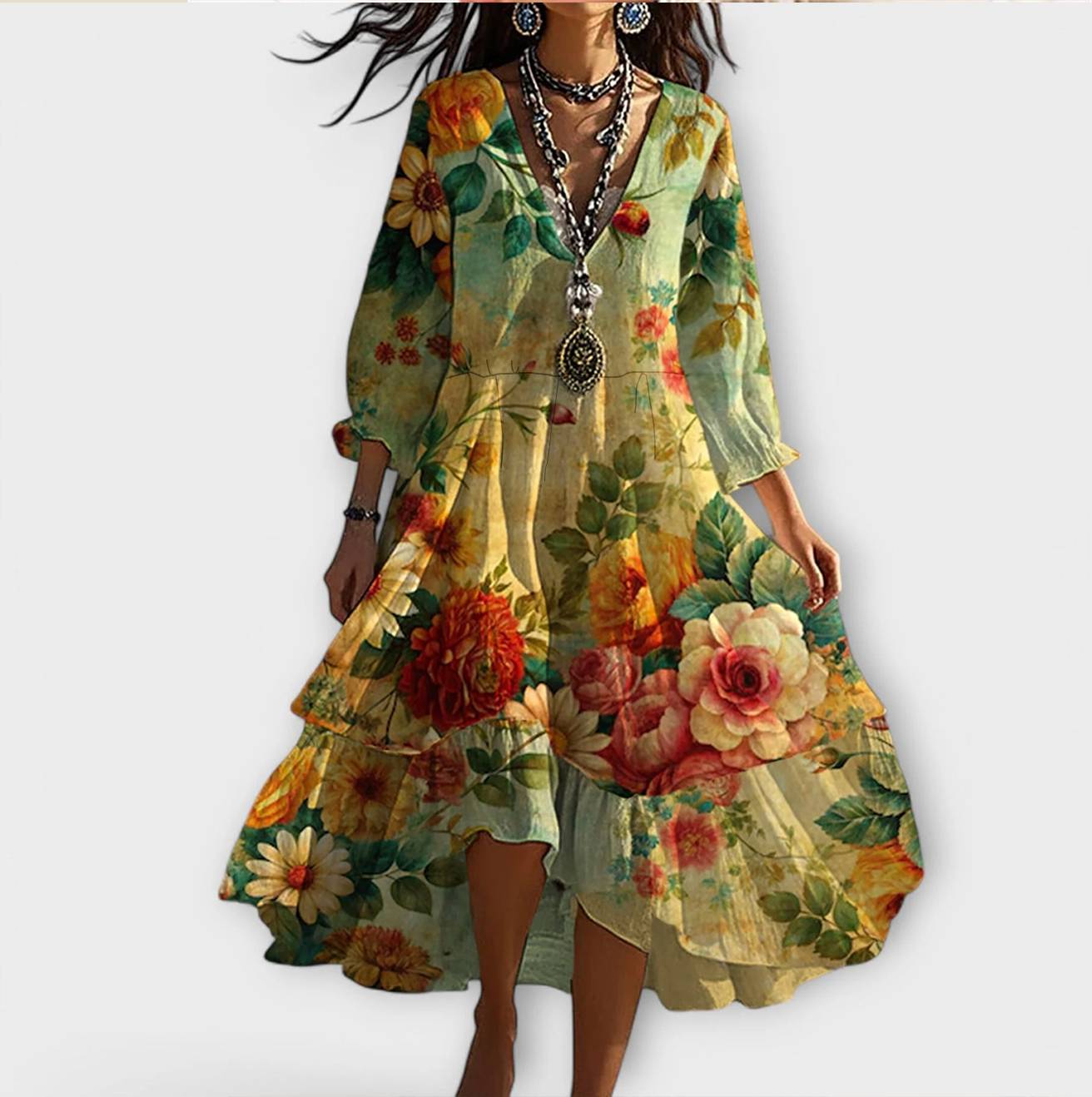 Michelle | Robe Fantaisie Décolletée en V