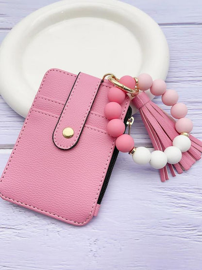 MADELYN™ - Porte-clés tendance et polyvalent avec perles et pompon
