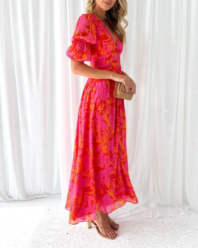 Juliette | Robe Maxi Éclat Solaire (ÉDITION LIMITÉE!)