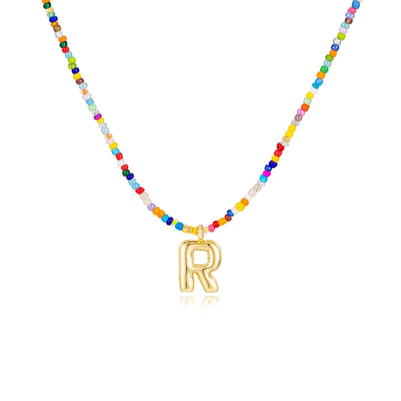 MACY™ - Collier Lettres Bulle Colorées