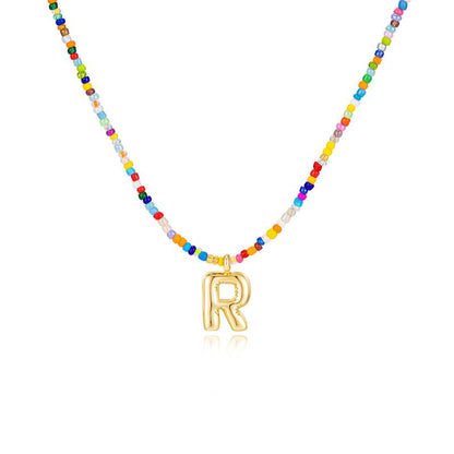 MACY™ - Collier Lettres Bulle Colorées
