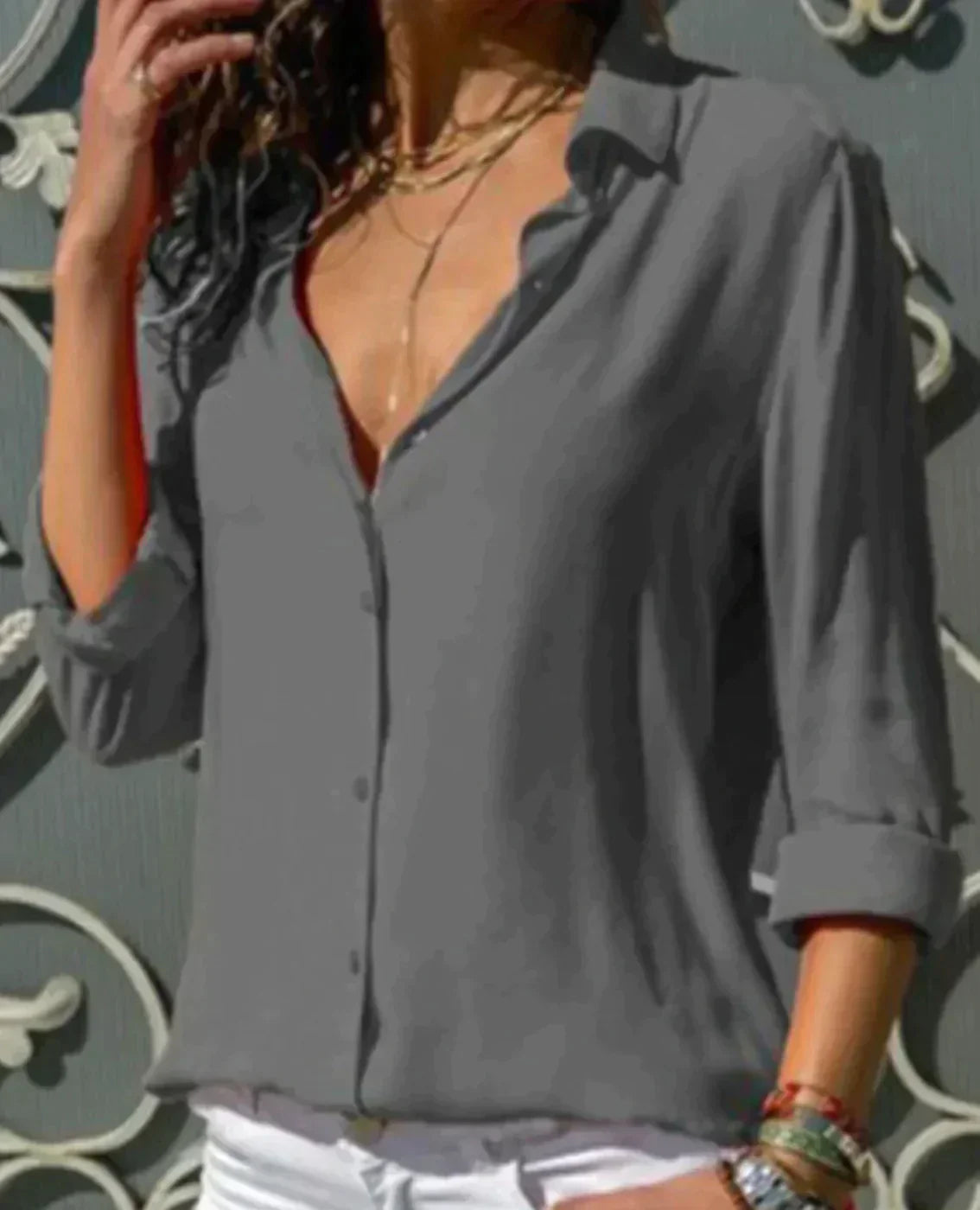 Zara – Blouse Lignes Élégantes