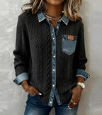 Juliane | Knitted Denim Sweater