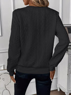 Lynne | Cable-Knit Zip Sweatshirt