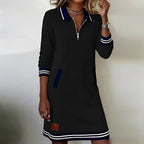 Kait | Chic Long Sleeve Cotton Dress