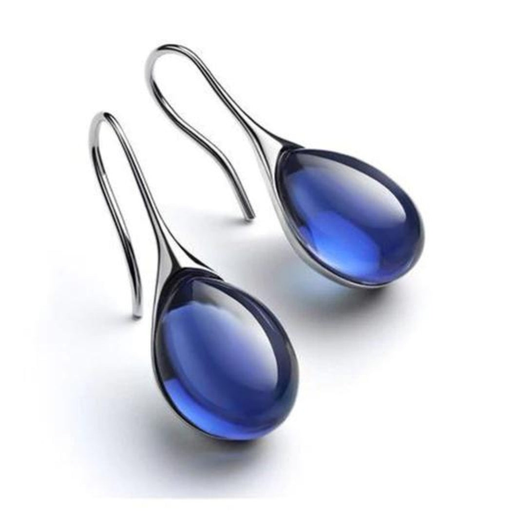 ROMY™ - Boucles d'oreilles pendantes en cristal or et argent