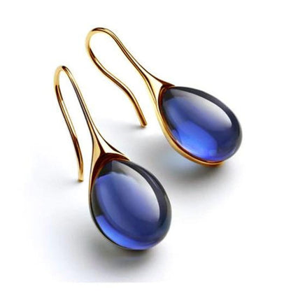 ROMY™ - Boucles d'oreilles pendantes en cristal or et argent