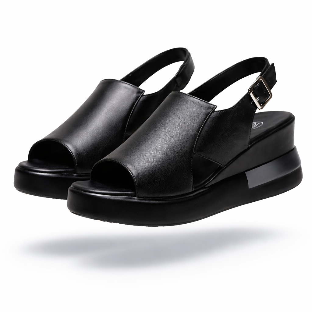 Deloria™ | Sandales à talon compensé orthopédiques à bride arrière