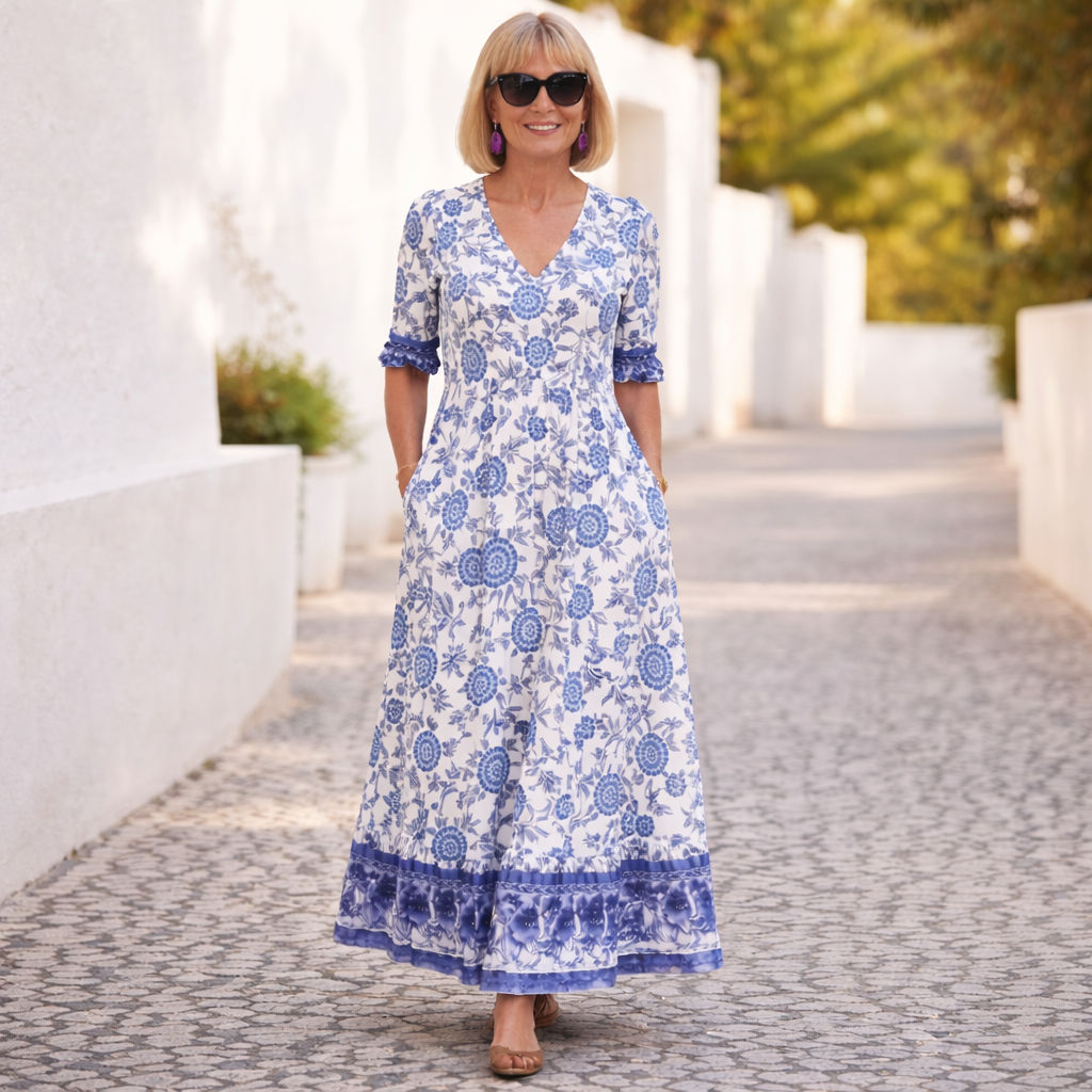 Elly | Robe Florale Élégante avec une Ambiance Aérée