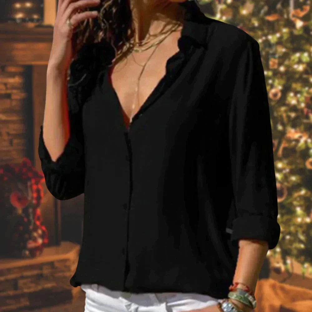Zara – Blouse Lignes Élégantes