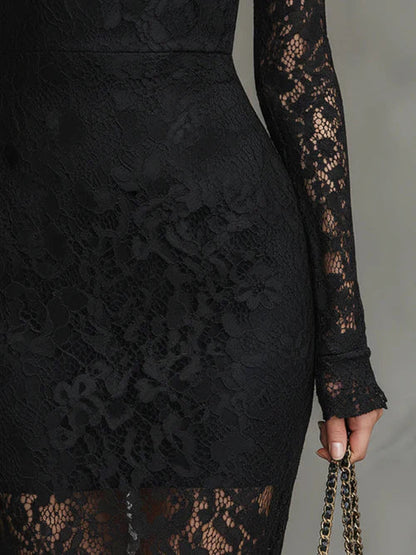 Valentina | Robe longue élégante en dentelle
