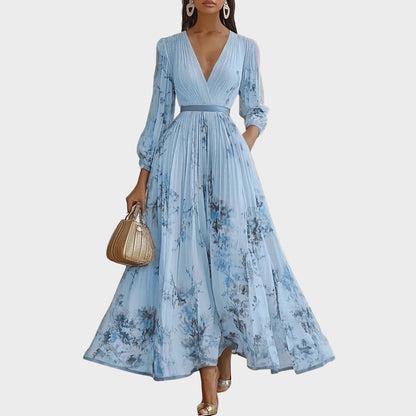 Rowella | Robe longue plissée élégante