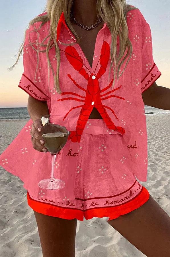 Chloe™ | Lobster Pink Breeze Set