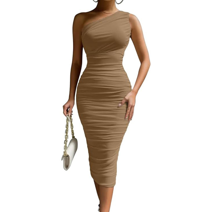 LIVY™ - Robe Midi Moulante Élégante et Chic