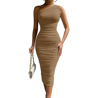 LIVY™ - Robe Midi Moulante Élégante et Chic