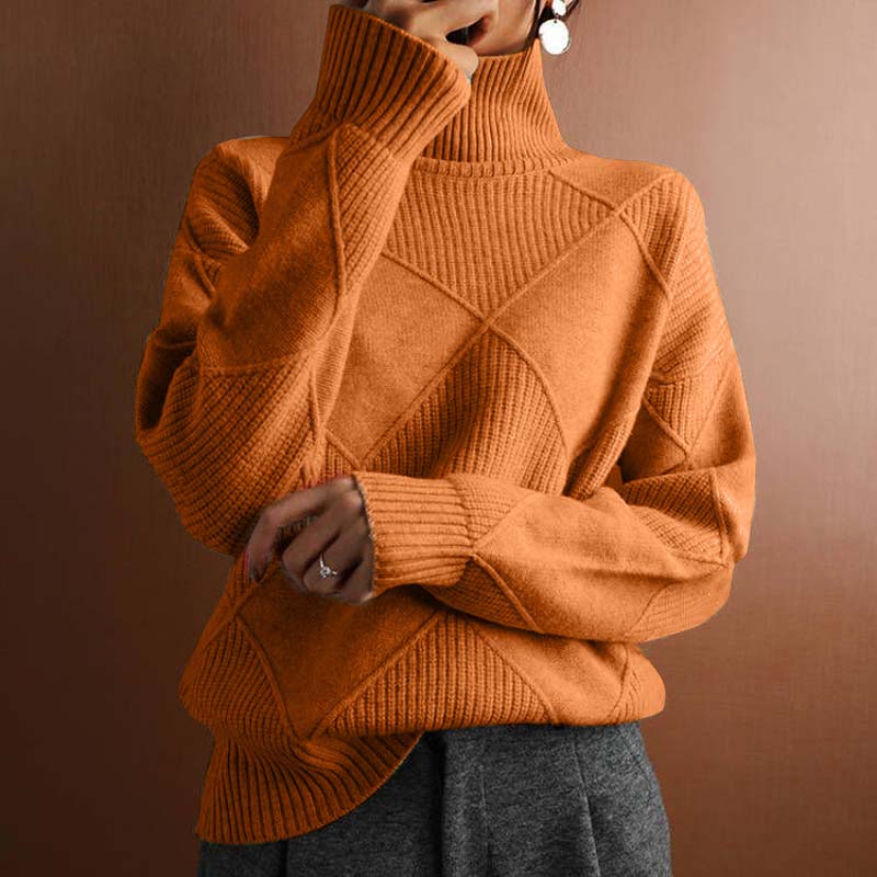 Evania™ | Pull décontracté en tricot de couleur unie
